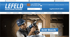 Desktop Screenshot of lefeld.de